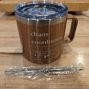 NIB Chaos Coordinator Premium Stainless Steel Double Wall Sealed Tumbler